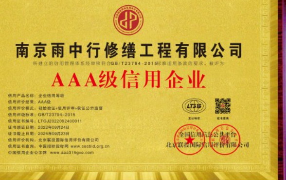 潘集企业资质认证